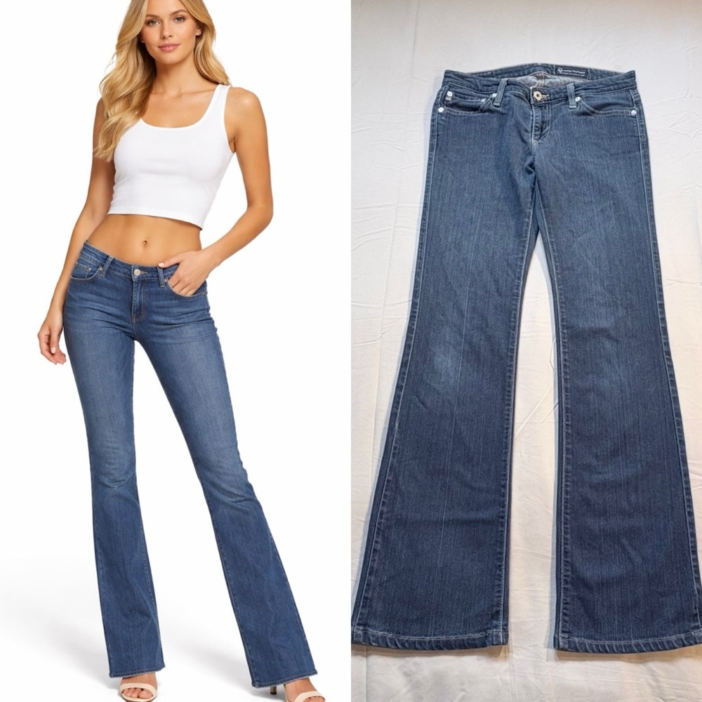 AG Adriano Goldschmied Soft Stretch Bootcut Flare Jeans Made in USA Sz 28💛